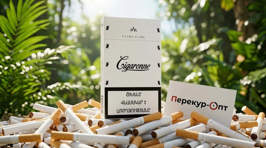 Cigaronne Ultra Slims White · СИГАРОН УЛЬТРА СЛИМС ВАЙТ — оптом со скидкой