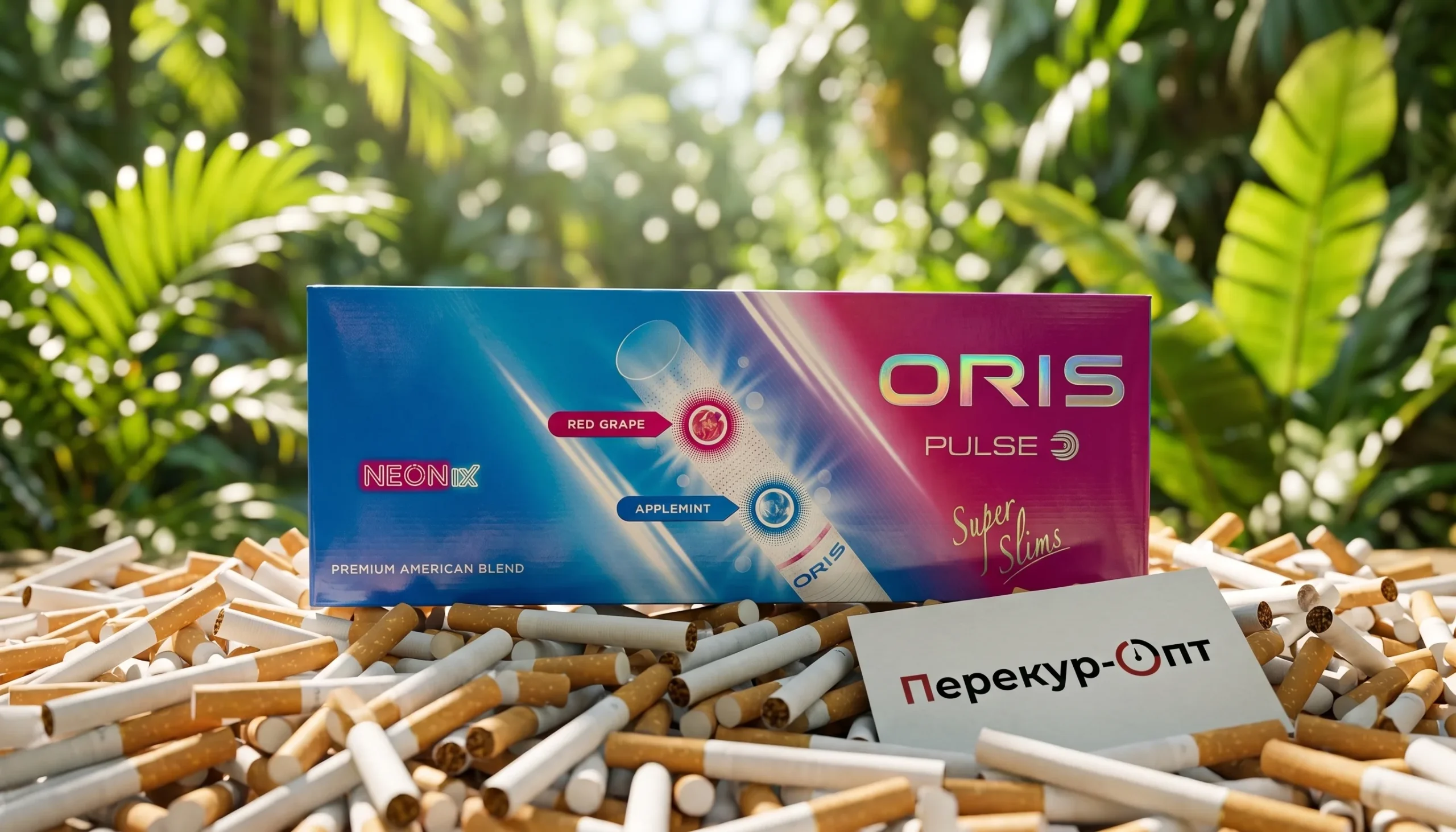 Oris Pulse Neon DX Red Grape Applemint · ОРИС ПАЛС НЕОН ВИНОГРАД ЯБЛОКО МЯТА — оптом со скидкой