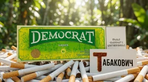 Democrat Green King Size · Демократ Яблоко Ментол Кнопка — оптом со скидкой