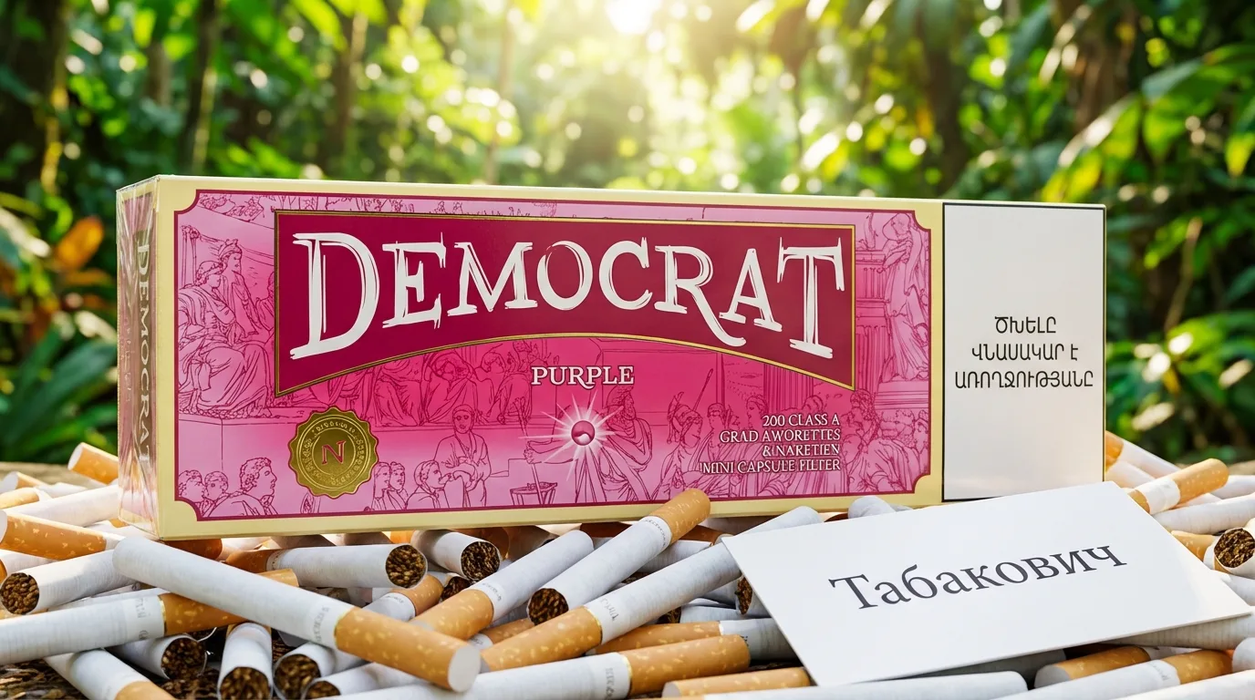 Democrat Purple King Size · Демократ Виноград Ментол Кнопка — оптом со скидкой